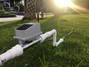 Sistema de irrigação por gotejamento de controle remoto solar GSM/LoRa para plantação de cannabis