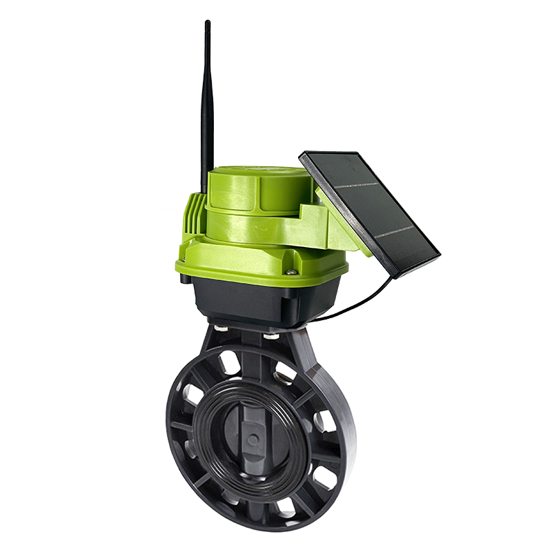 2,5 polegadas WieLes Lora Smart Butterfly Válvula para irrigação agrícola automática